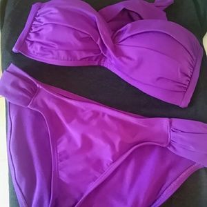 Purple tie back Bikini